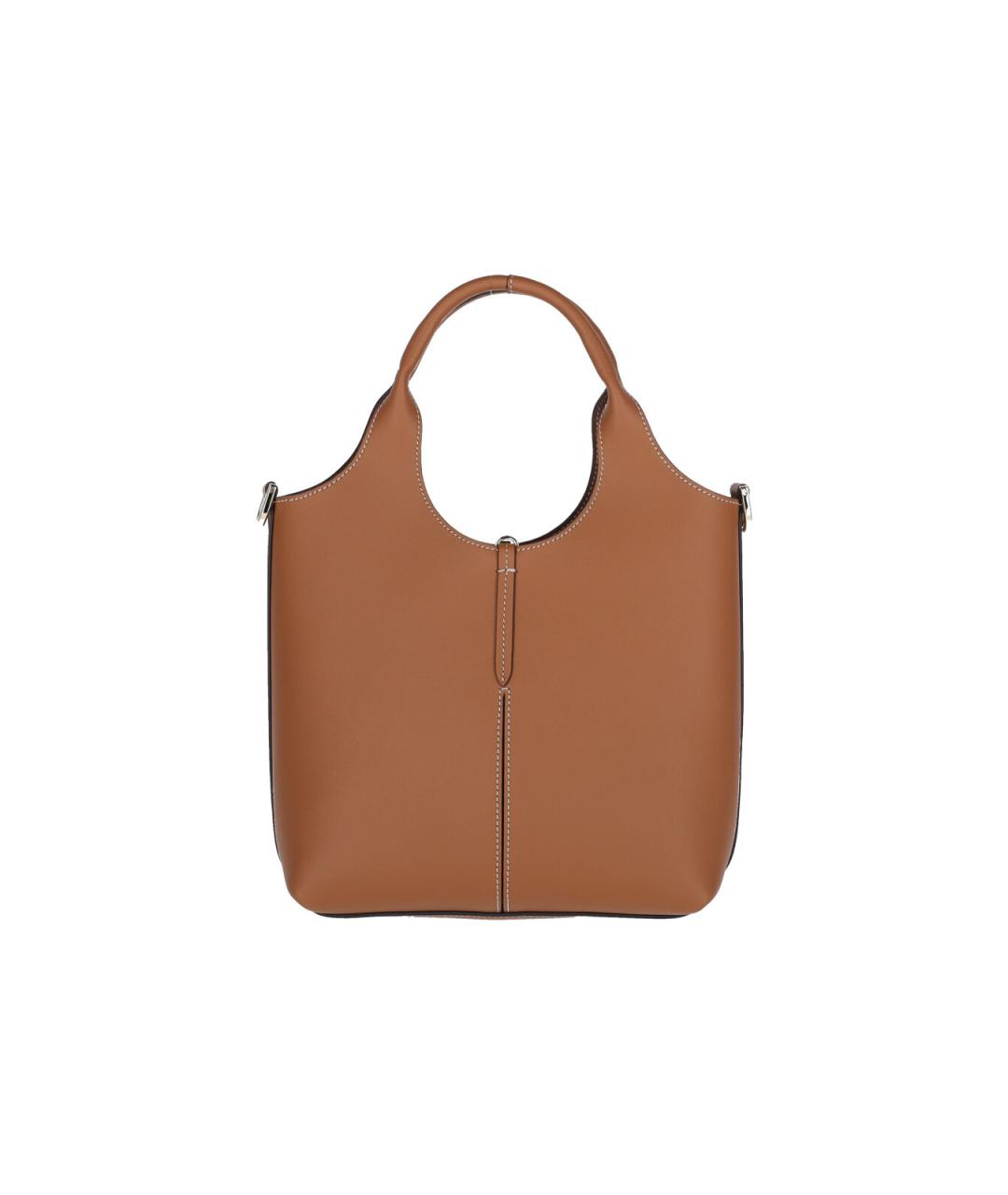 TOD'S Коричневая кожаная сумка тоут, фото 3
