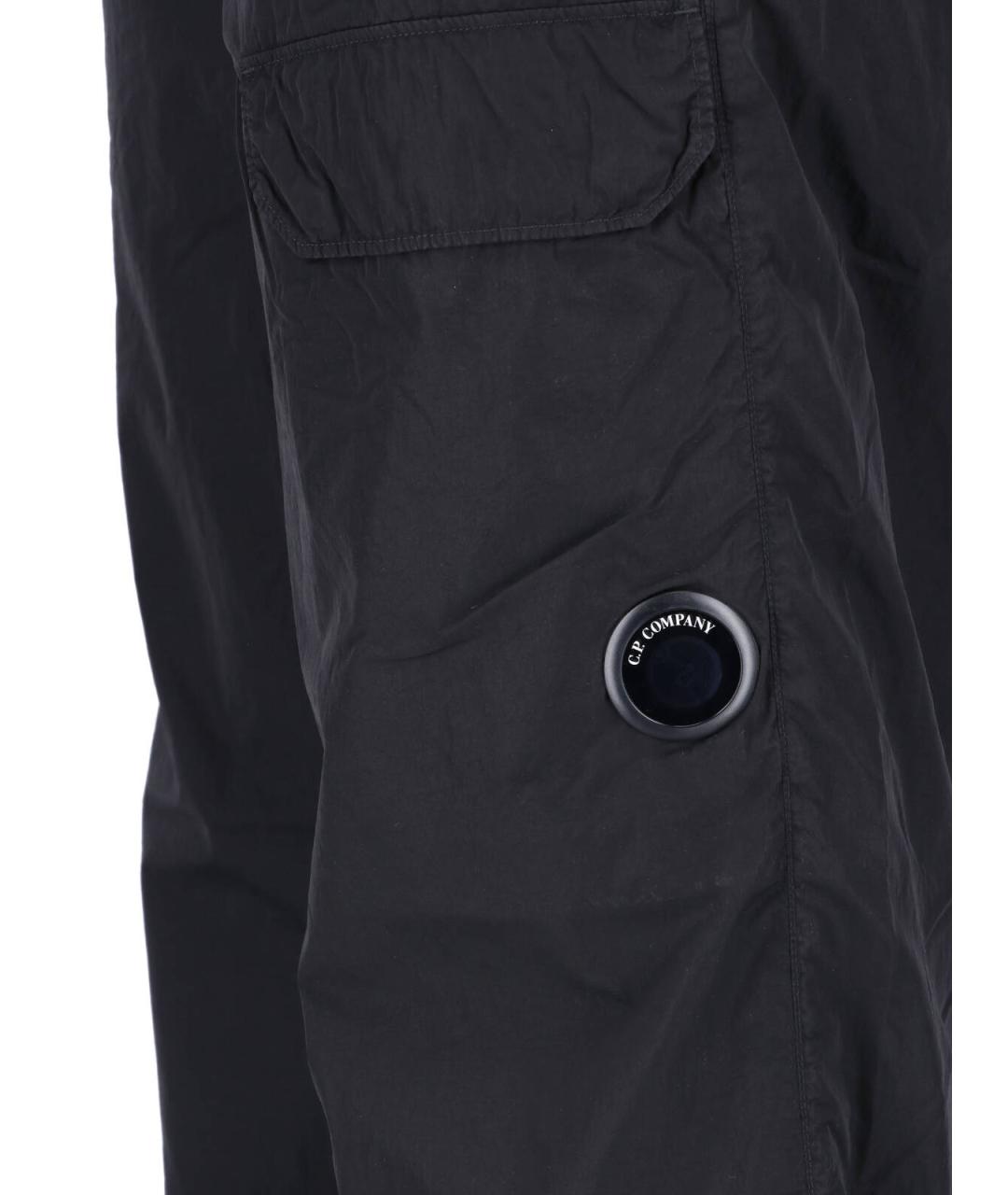 CP COMPANY Черные полиамидовые повседневные брюки, фото 4