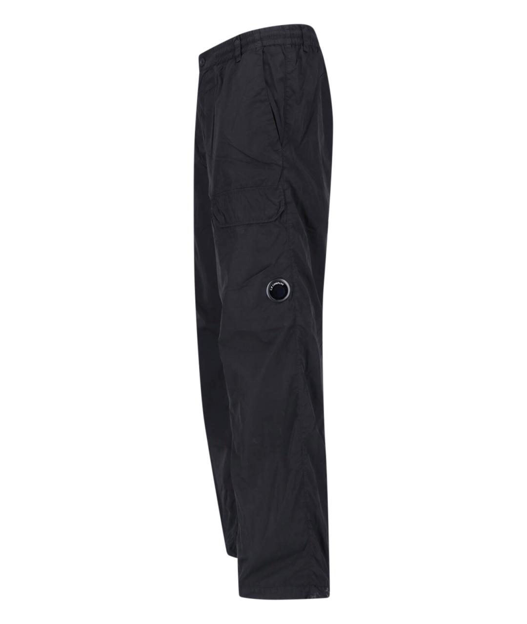 CP COMPANY Черные полиамидовые повседневные брюки, фото 3