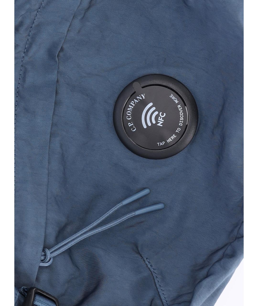 CP COMPANY Синяя нейлоновая поясная сумка, фото 5