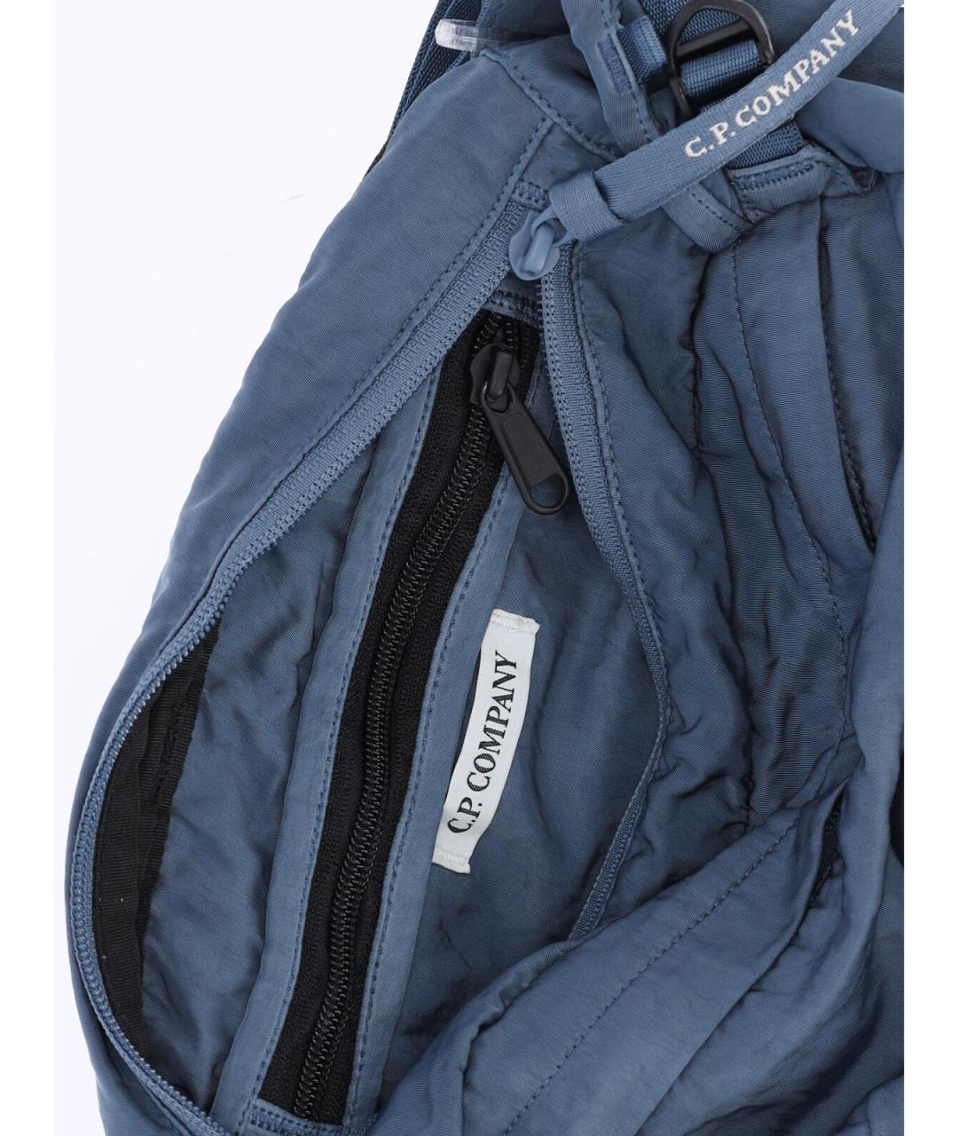 CP COMPANY Синяя нейлоновая поясная сумка, фото 4