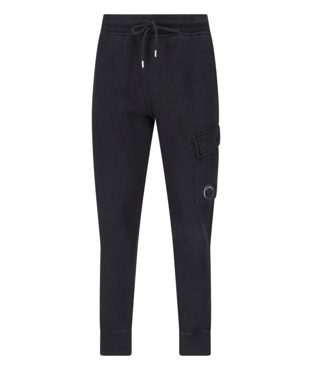 CP COMPANY Черные хлопковые повседневные брюки, фото 1