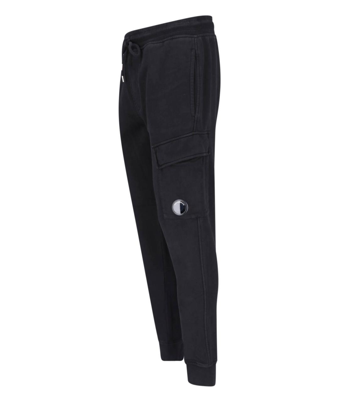 CP COMPANY Черные хлопковые повседневные брюки, фото 3