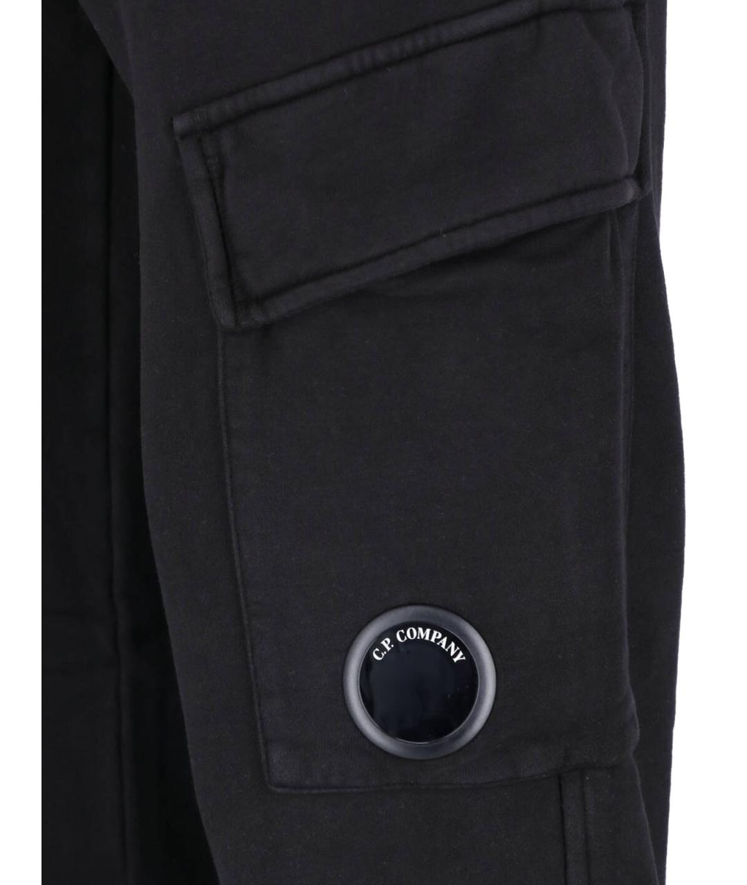 CP COMPANY Черные хлопковые повседневные брюки, фото 4