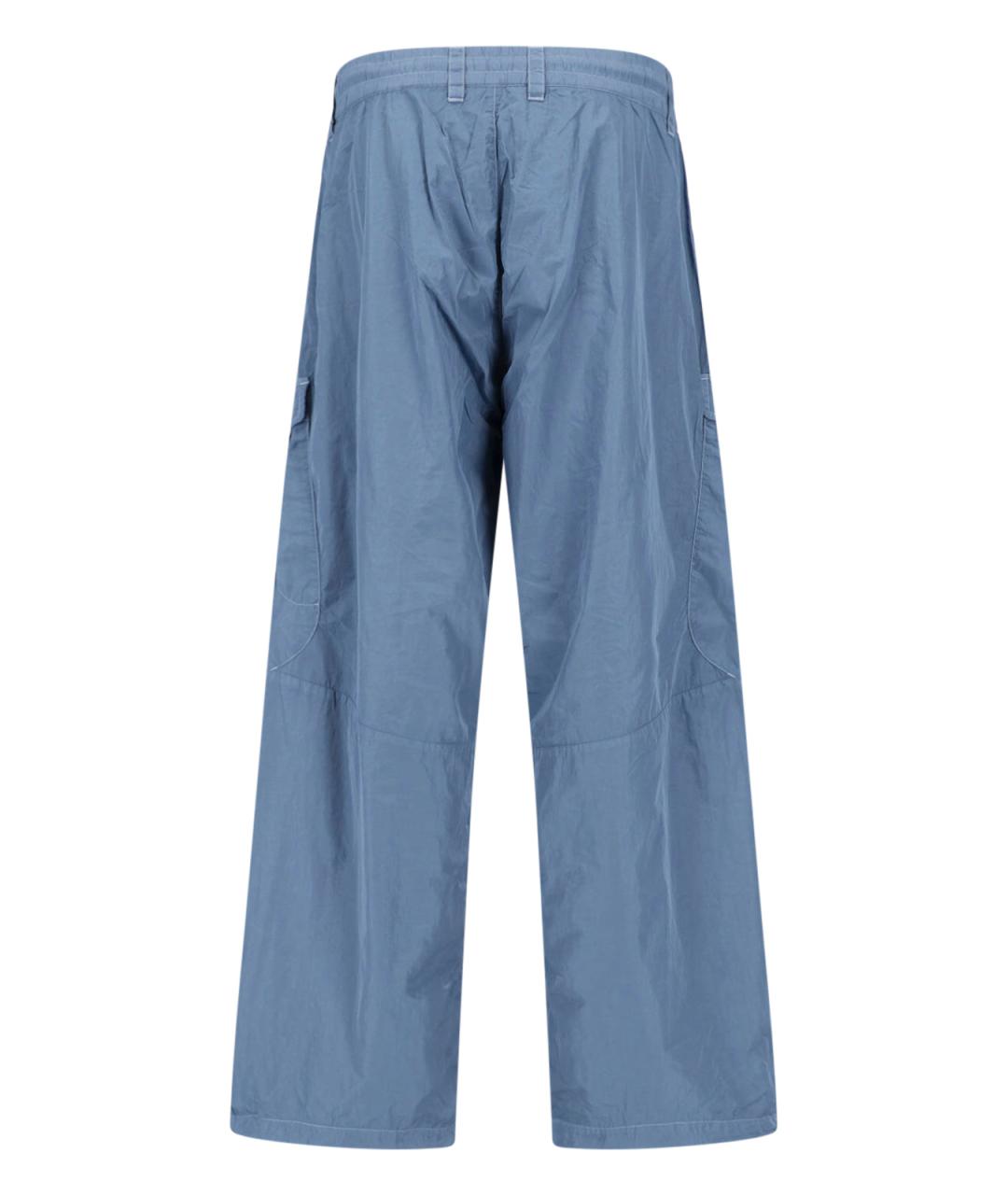 CP COMPANY Синие полиамидовые повседневные брюки, фото 2