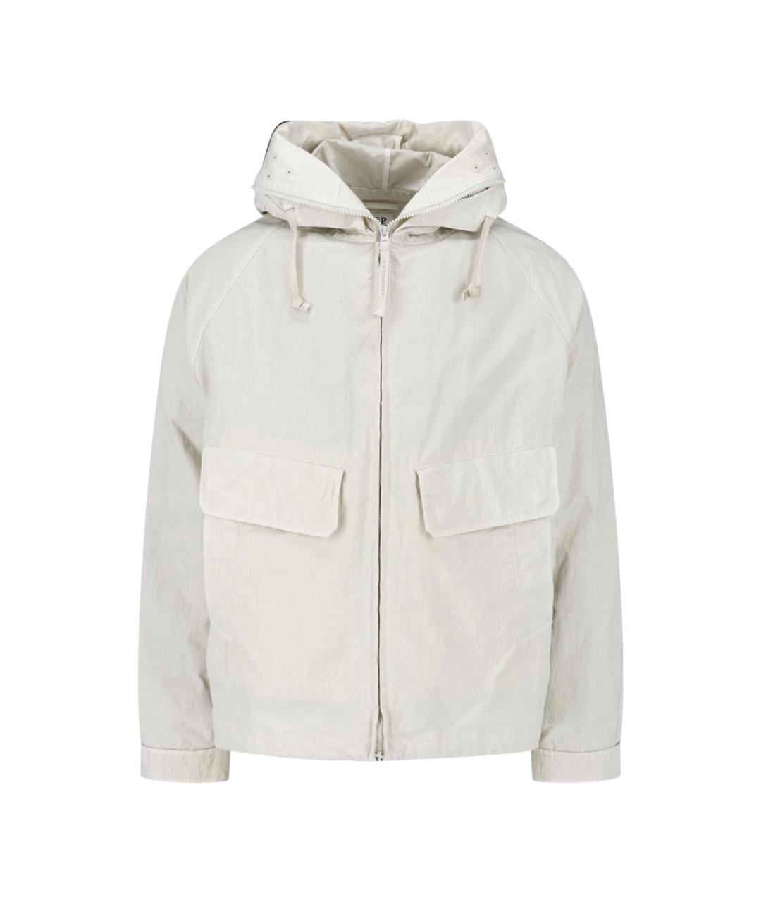 CP COMPANY Бежевая полиамидовая куртка, фото 1