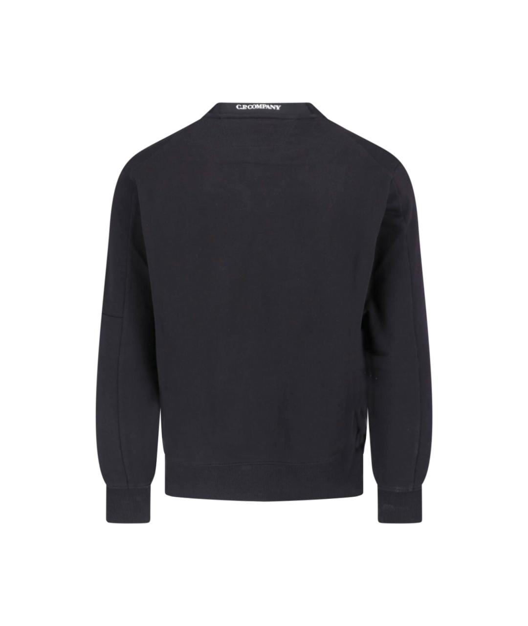 CP COMPANY Черный хлопковый джемпер / свитер, фото 2