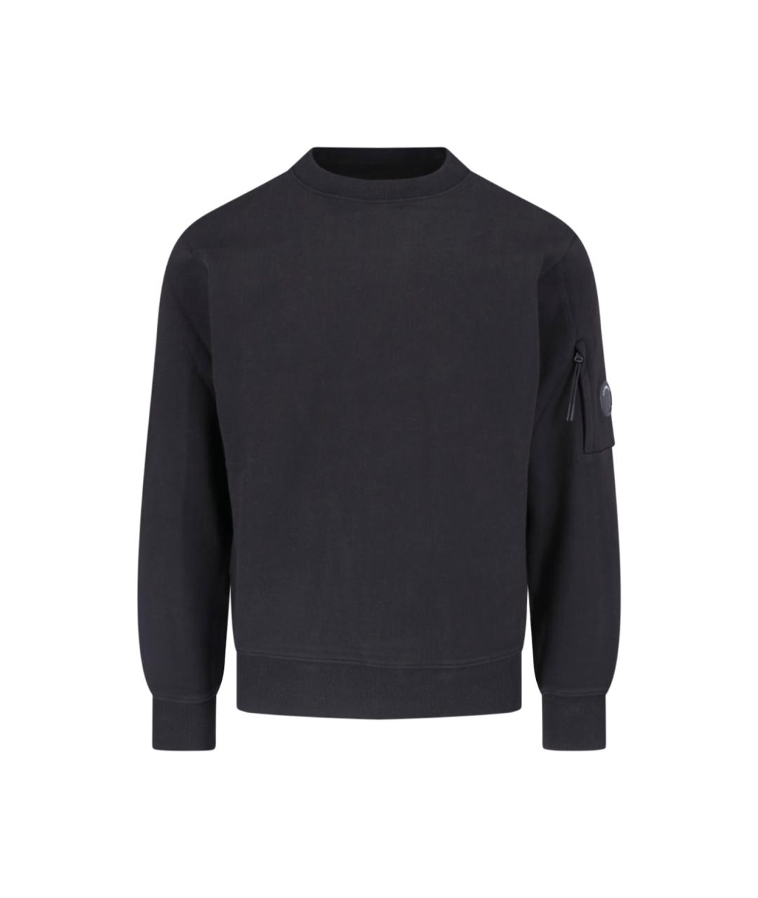 CP COMPANY Черный хлопковый джемпер / свитер, фото 1