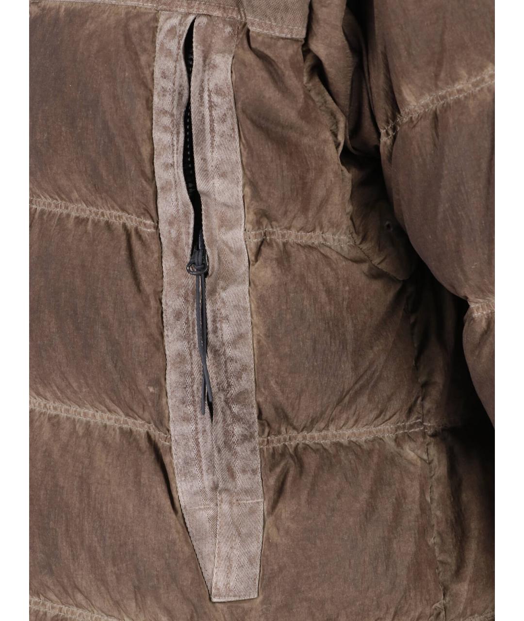 CP COMPANY Коричневая полиамидовая куртка, фото 3