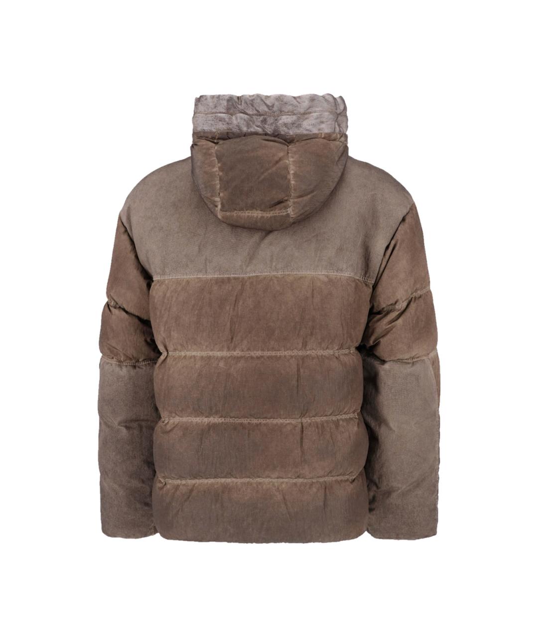 CP COMPANY Коричневая полиамидовая куртка, фото 2