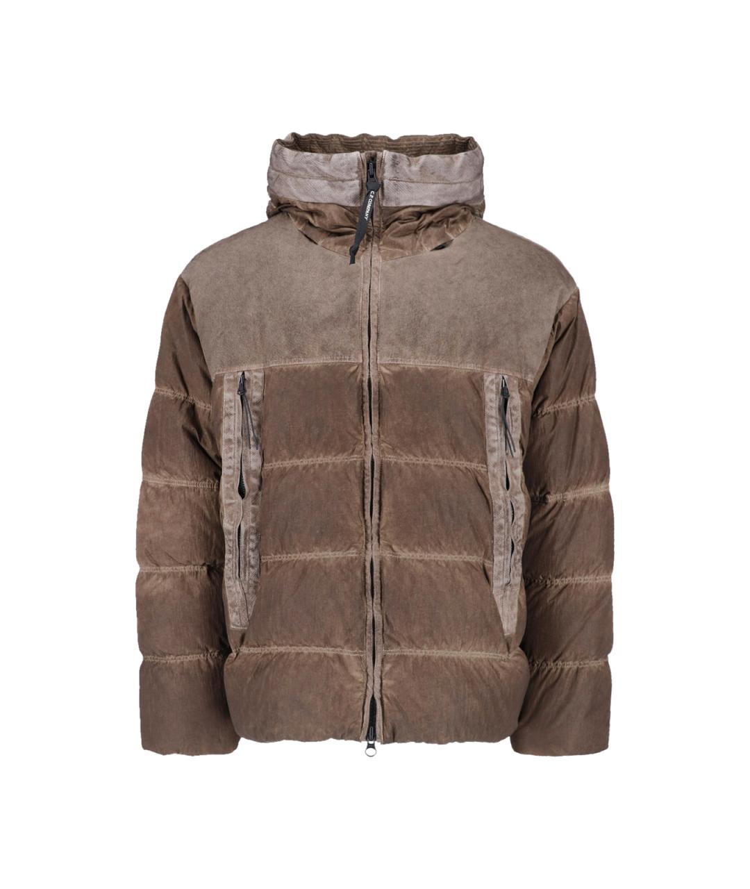 CP COMPANY Коричневая полиамидовая куртка, фото 1