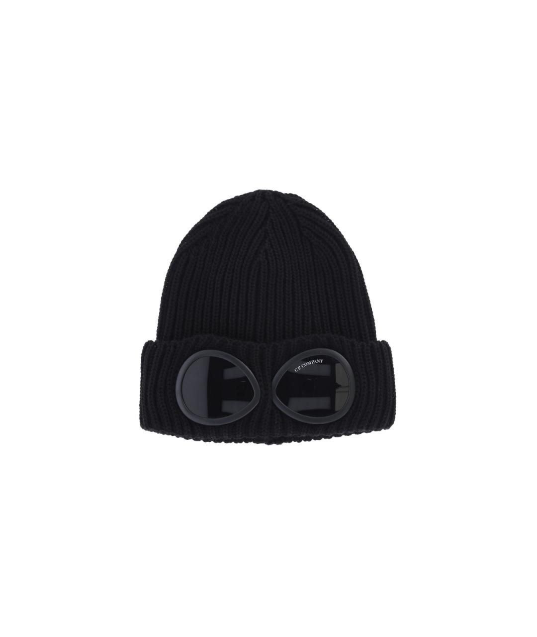 CP COMPANY Черная шерстяная шапка, фото 1
