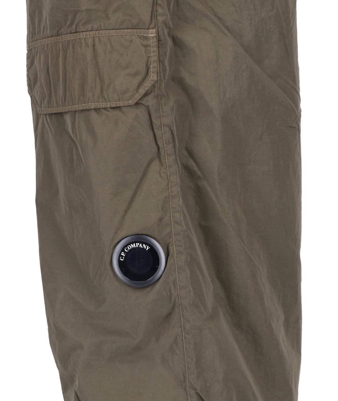 CP COMPANY Зеленые полиамидовые повседневные брюки, фото 4