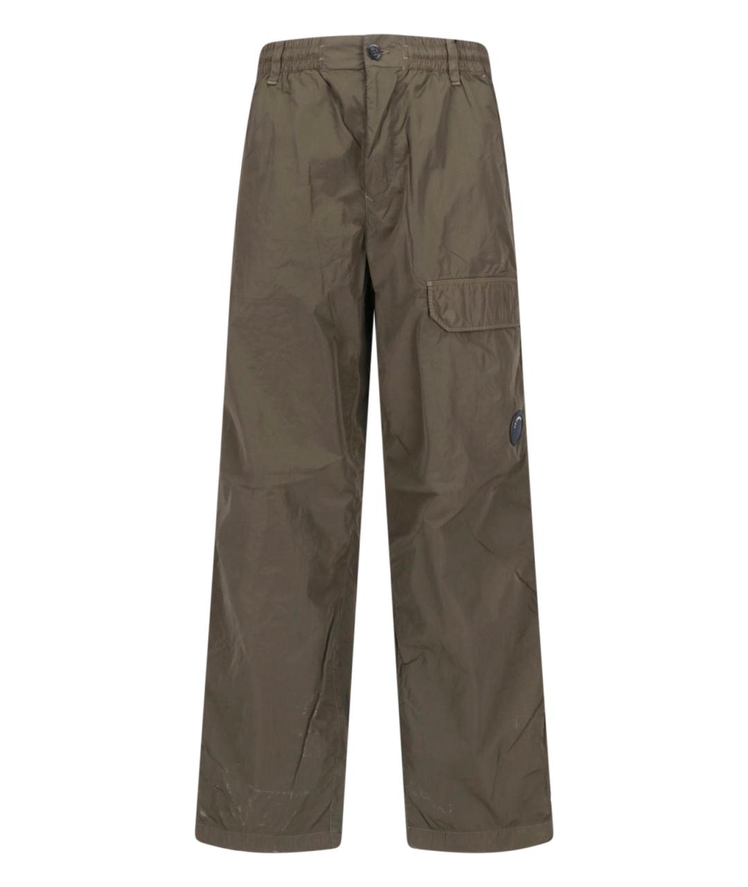 CP COMPANY Зеленые полиамидовые повседневные брюки, фото 1