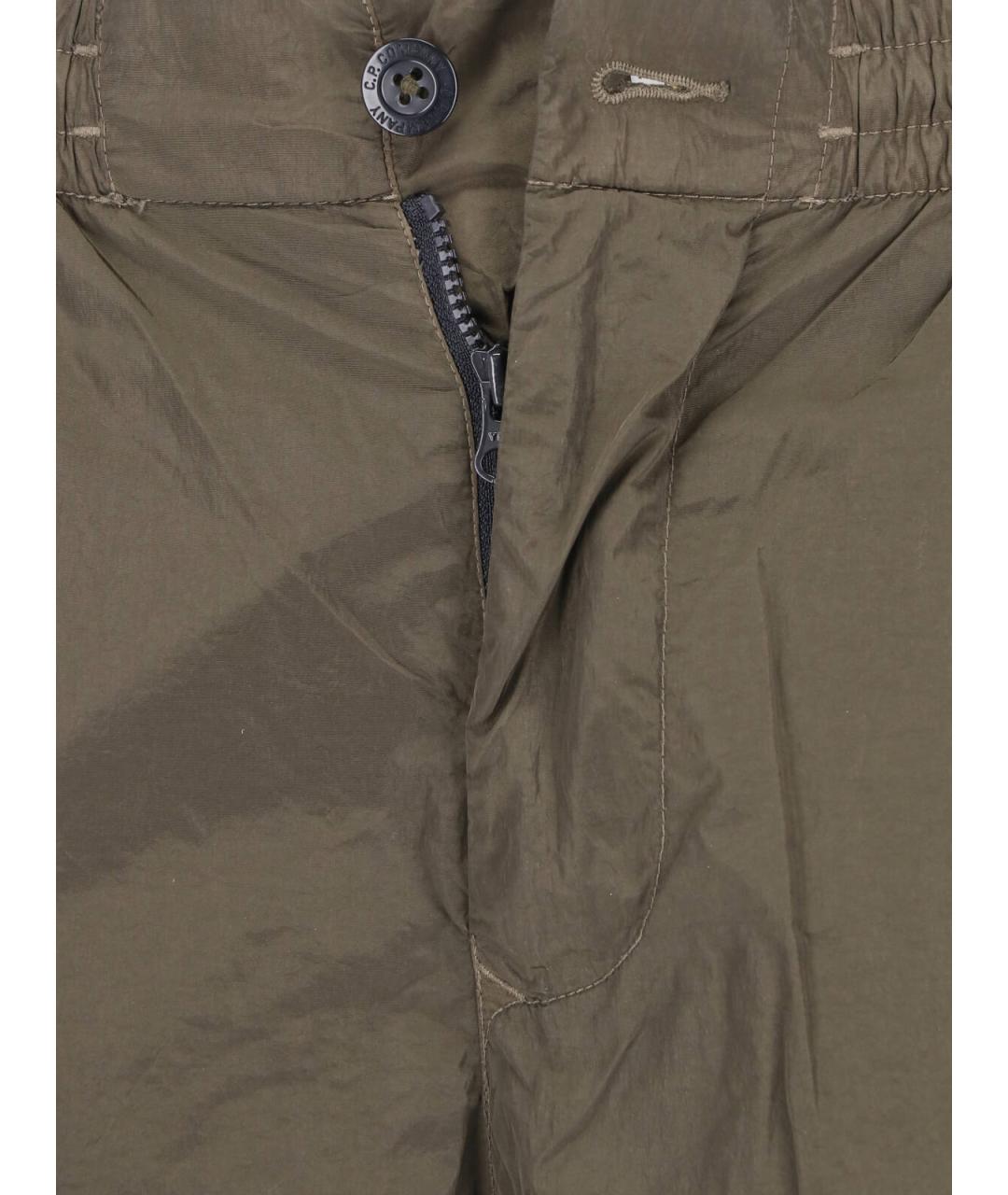 CP COMPANY Зеленые полиамидовые повседневные брюки, фото 5