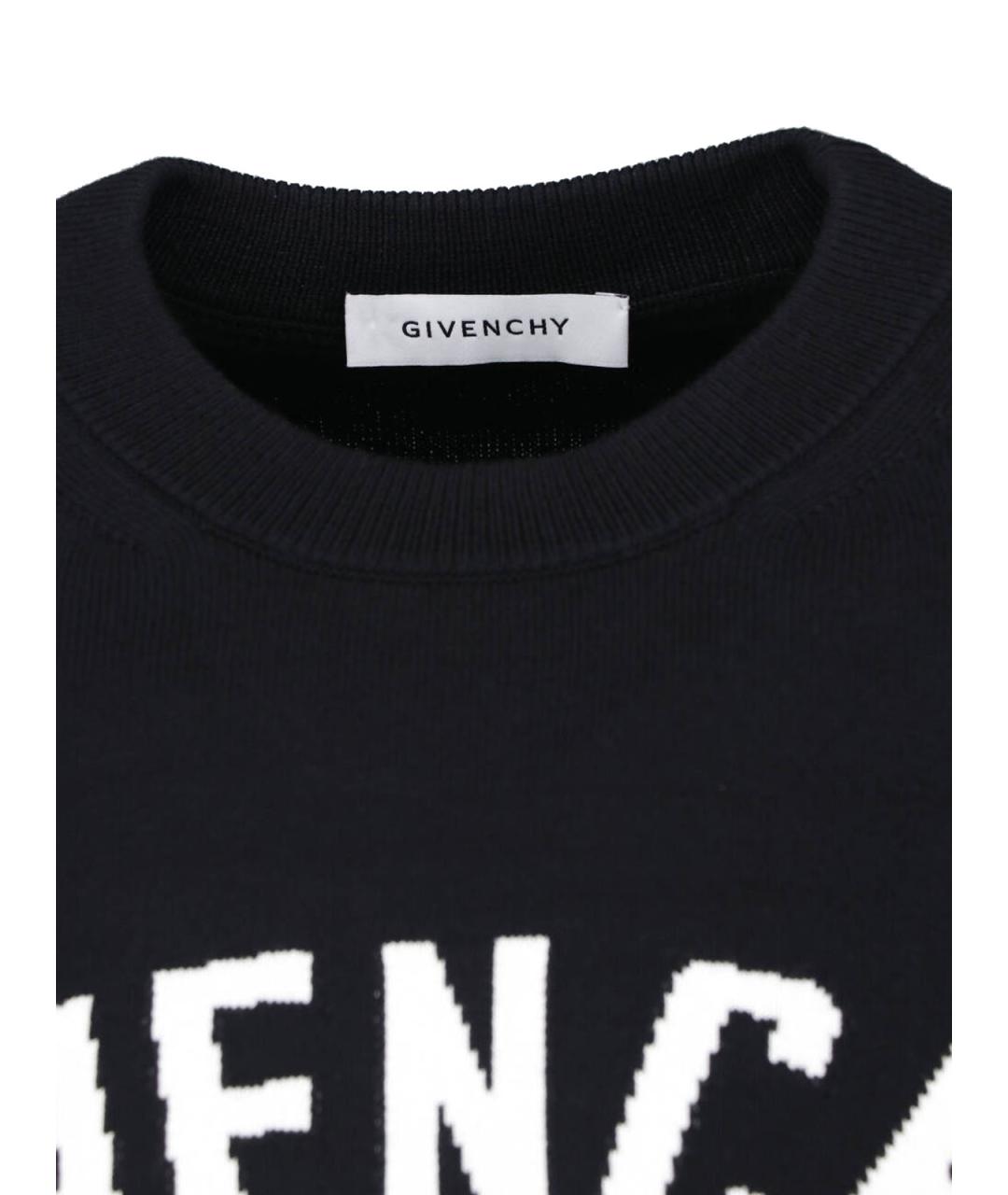 GIVENCHY Черный хлопковый джемпер / свитер, фото 3
