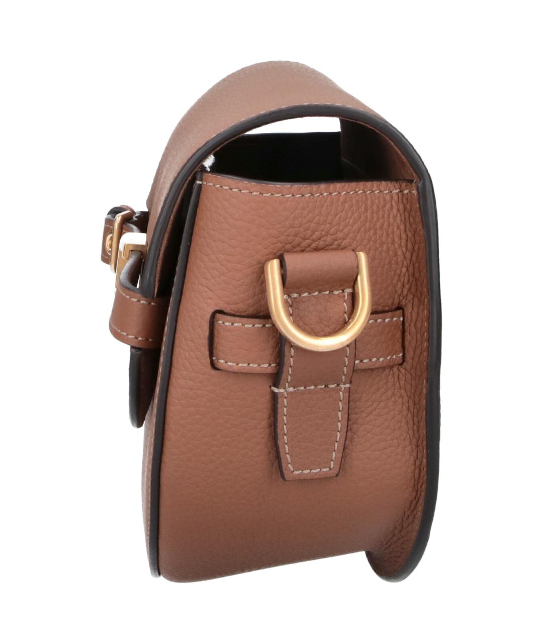 TOD'S Коричневая кожаная сумка через плечо, фото 5