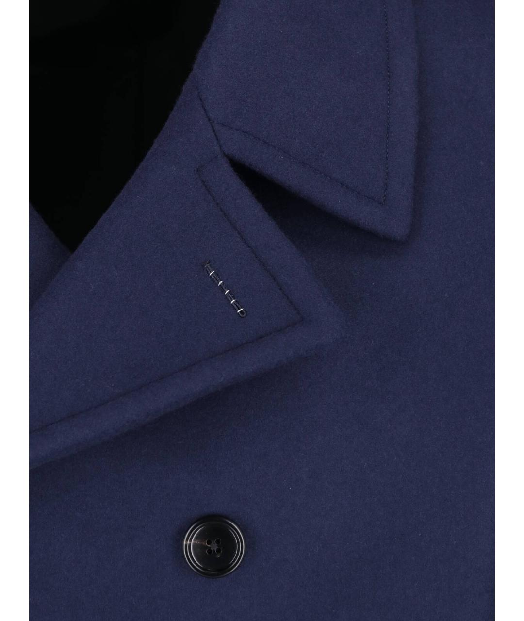TOM FORD Синее шерстяное пальто, фото 4