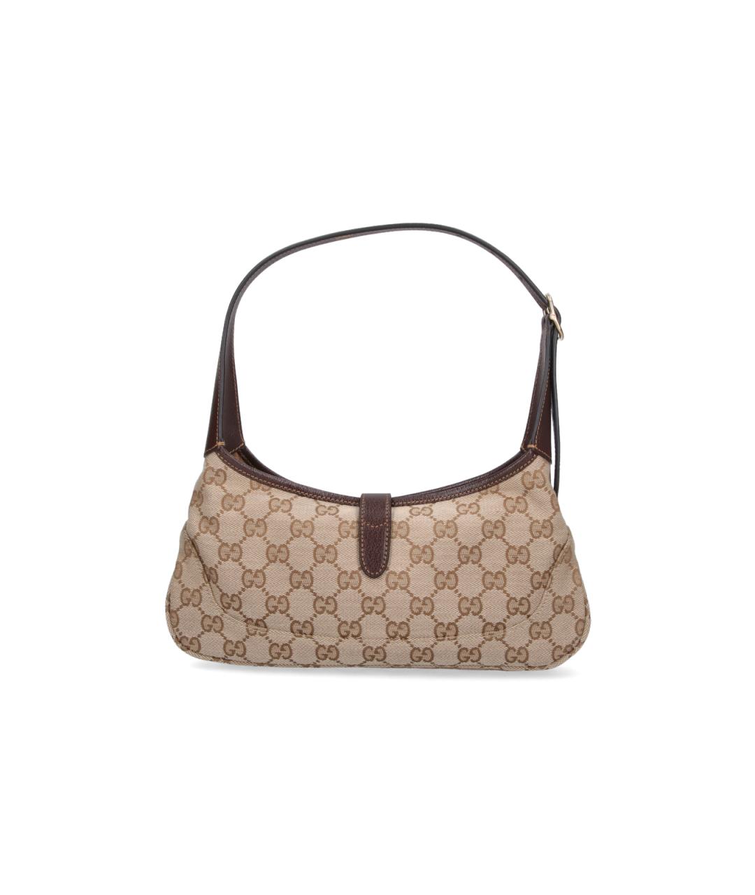 GUCCI Бежевая тканевая сумка через плечо, фото 3