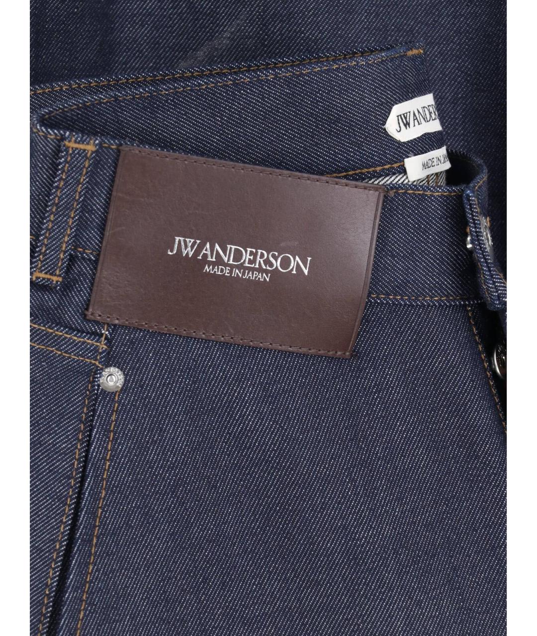 J.W.ANDERSON Синие хлопковые прямые джинсы, фото 5