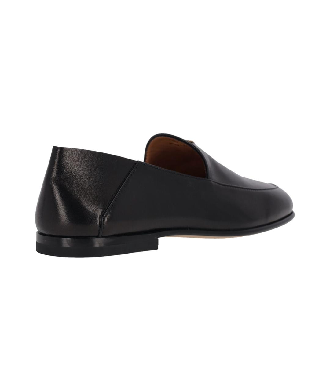 TOD'S Черные кожаные лоферы, фото 4