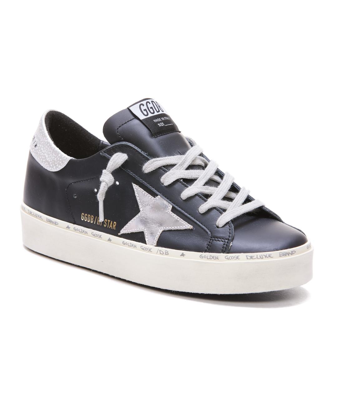 GOLDEN GOOSE Черные кожаные кеды, фото 3