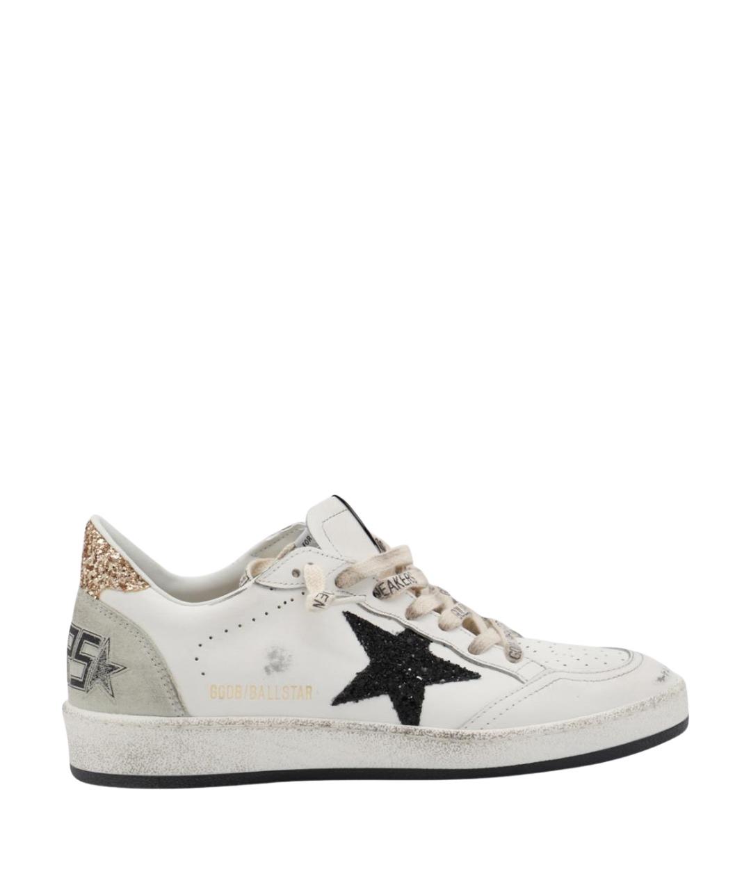 GOLDEN GOOSE Белые кожаные кеды, фото 1