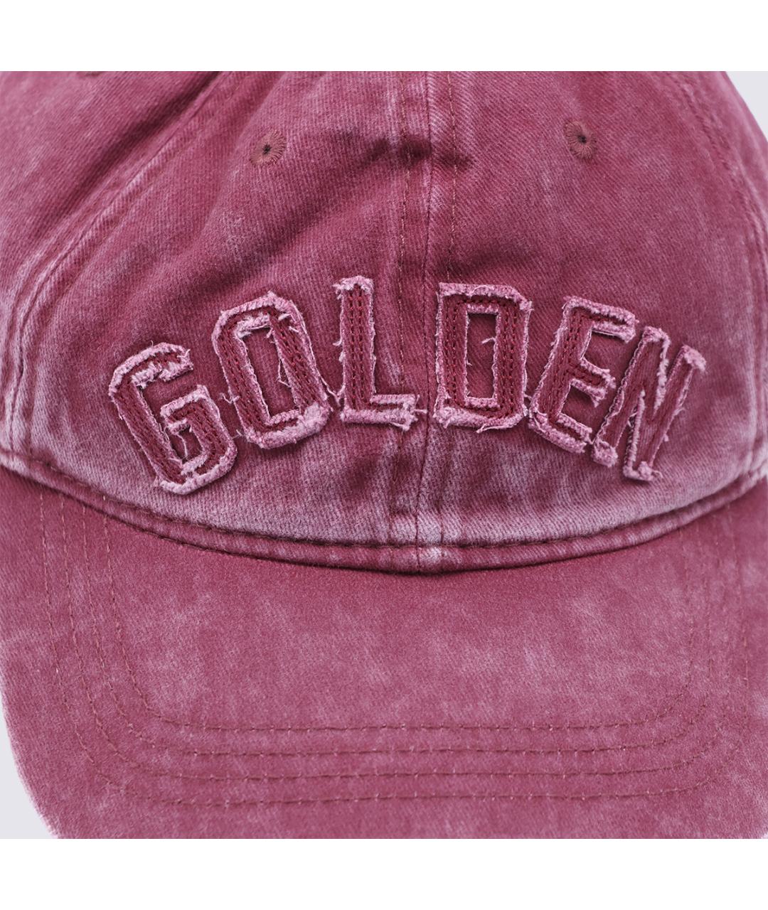 GOLDEN GOOSE Розовая хлопковая кепка, фото 3