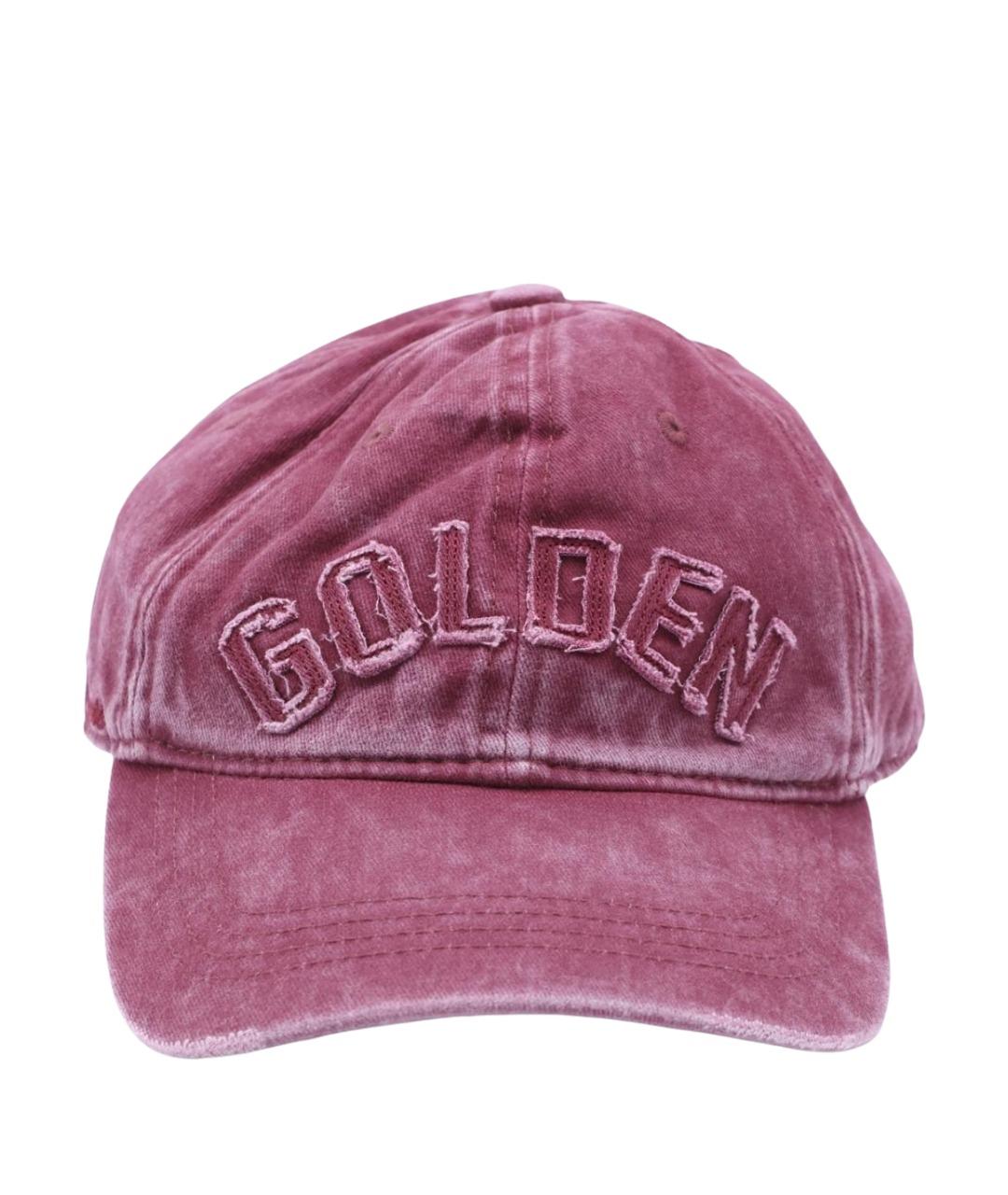 GOLDEN GOOSE Розовая хлопковая кепка, фото 1