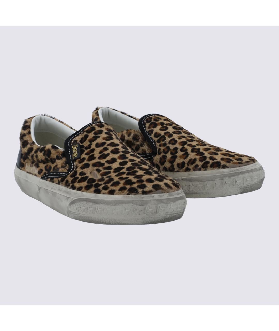 GOLDEN GOOSE Мульти кожаные слипоны, фото 2