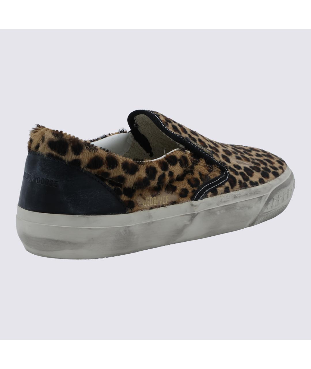 GOLDEN GOOSE Мульти кожаные слипоны, фото 3