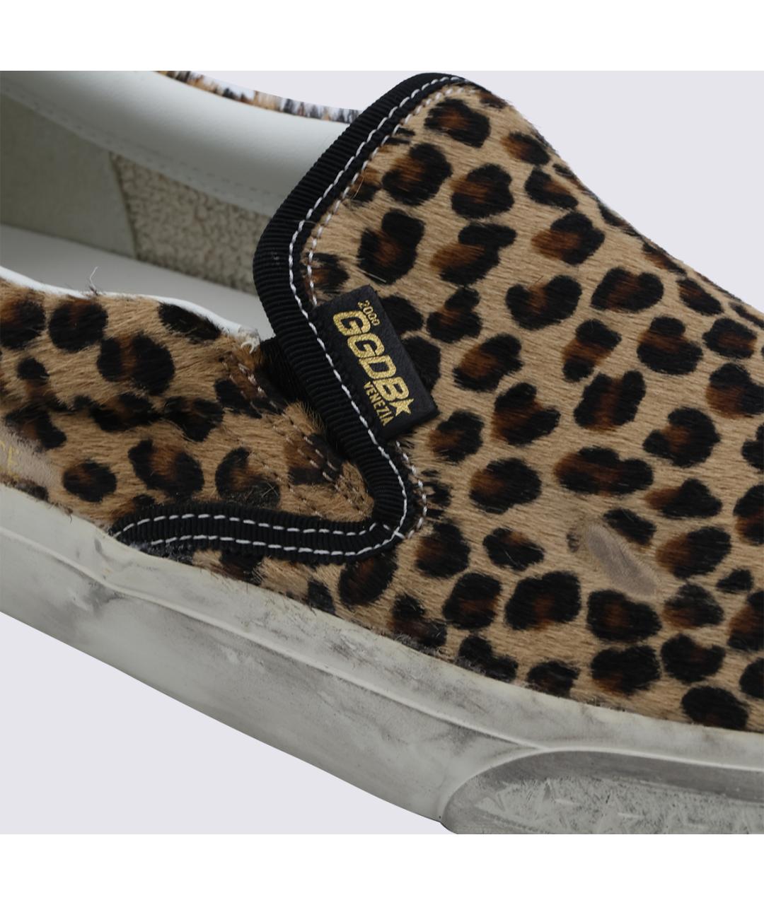 GOLDEN GOOSE Мульти кожаные слипоны, фото 4