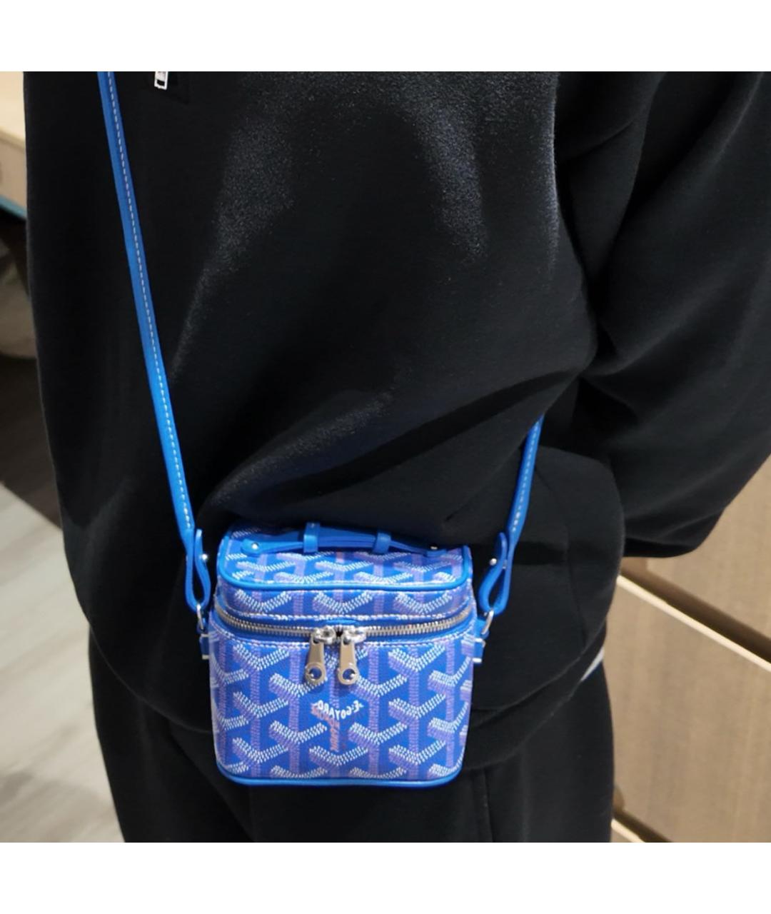 GOYARD Синяя сумка через плечо, фото 7