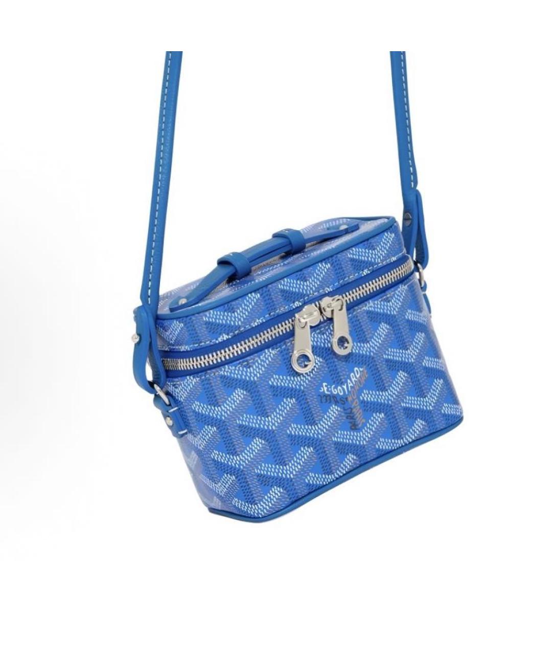 GOYARD Синяя сумка через плечо, фото 3