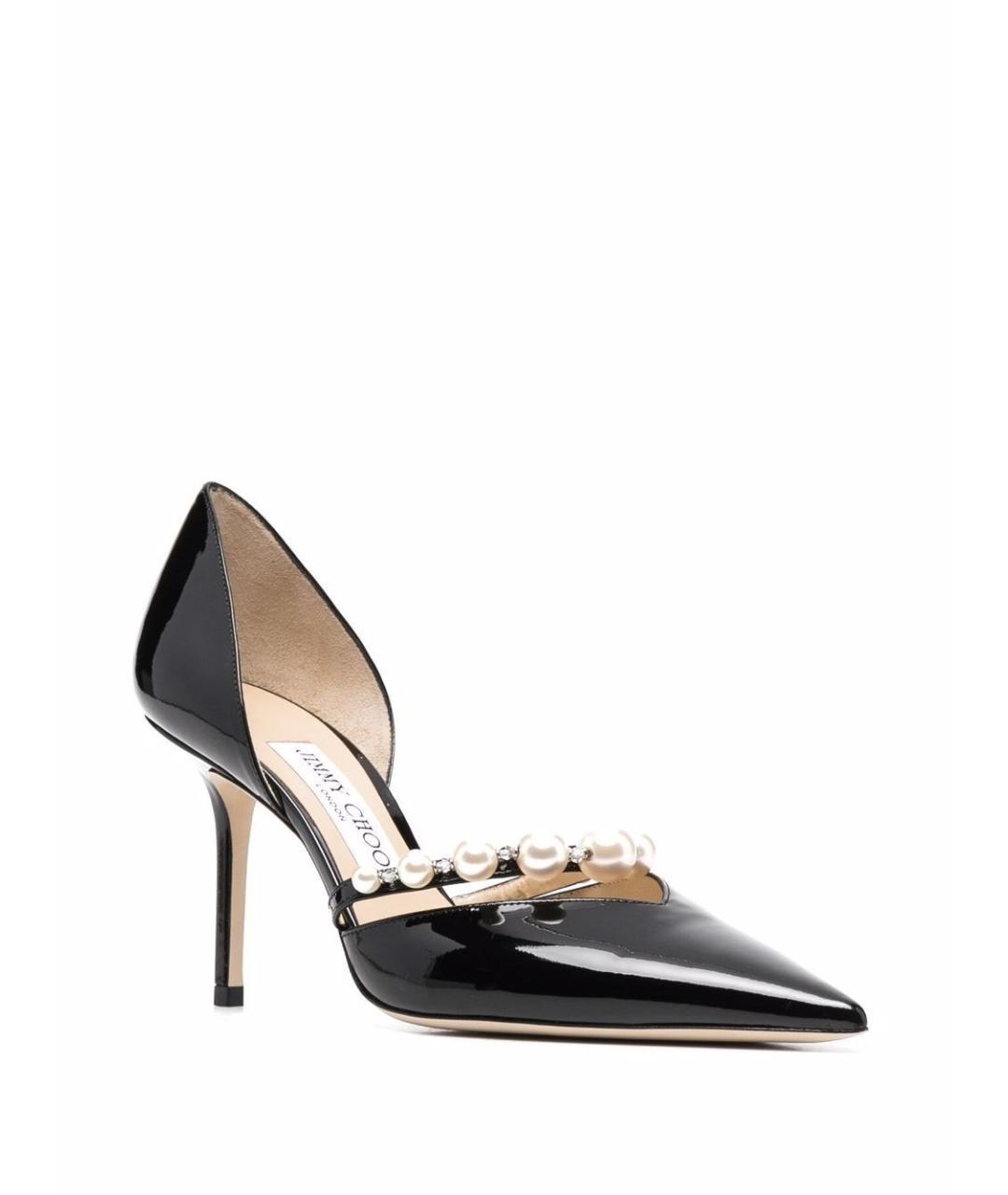 JIMMY CHOO Черные кожаные туфли, фото 2