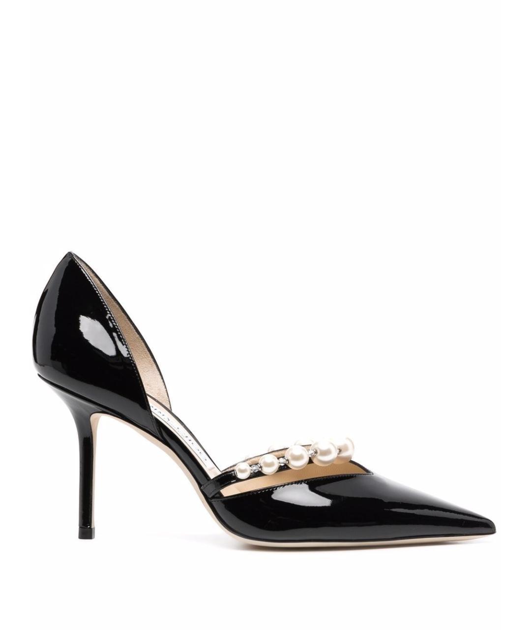 JIMMY CHOO Черные кожаные туфли, фото 1