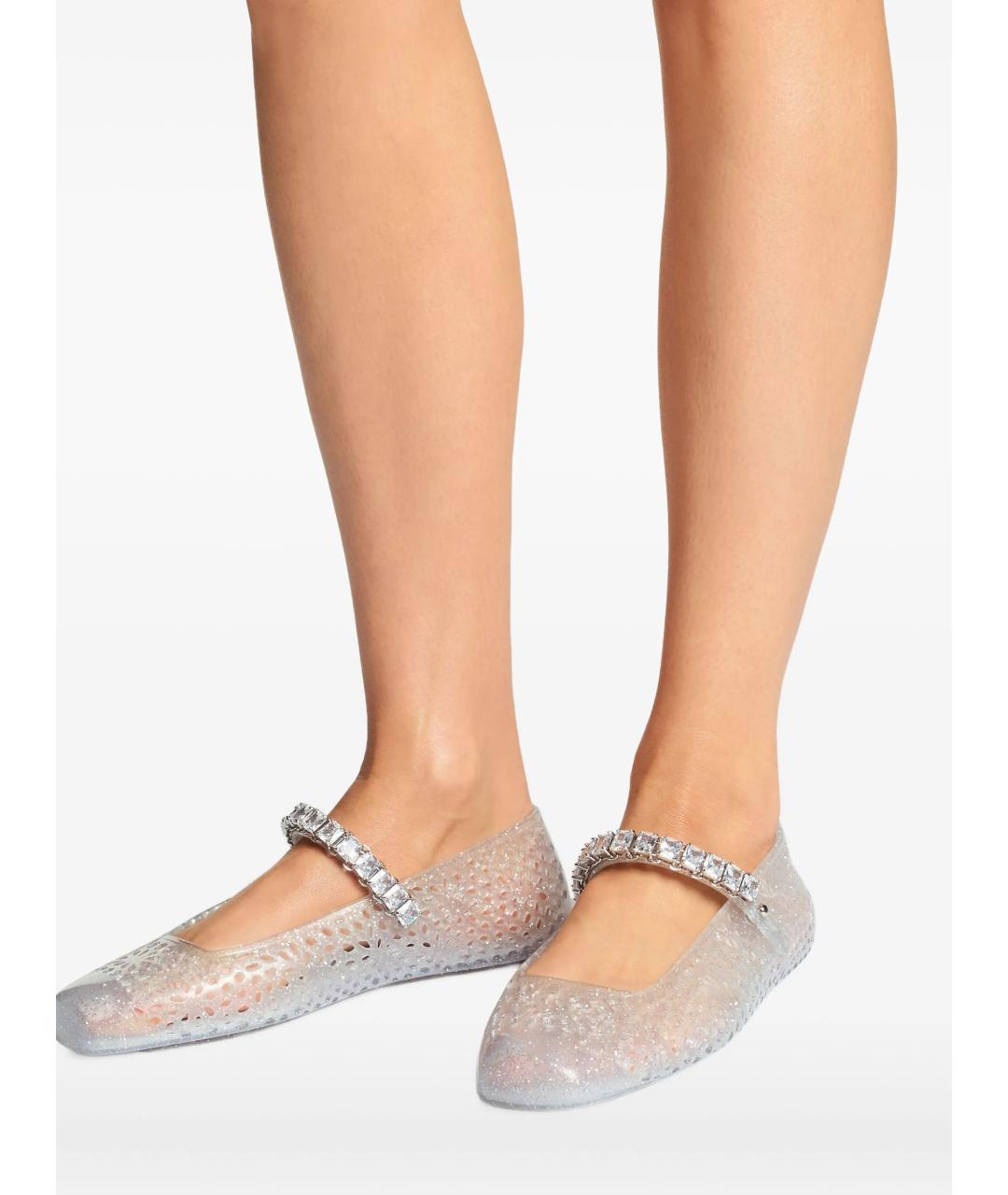 JIMMY CHOO Серые балетки, фото 6