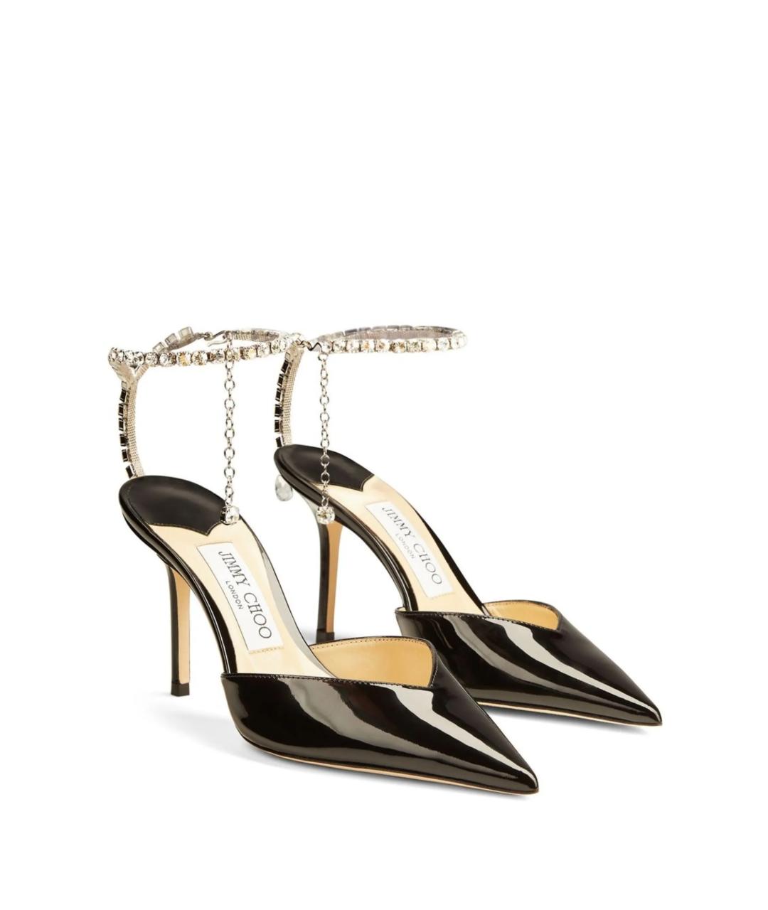 JIMMY CHOO Черные кожаные туфли, фото 2