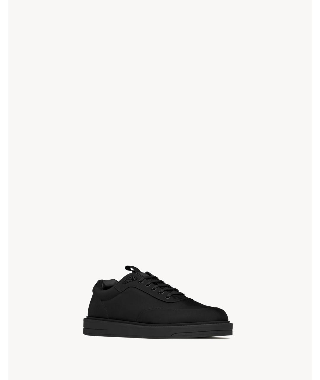 SAINT LAURENT Черные низкие кроссовки / кеды, фото 2