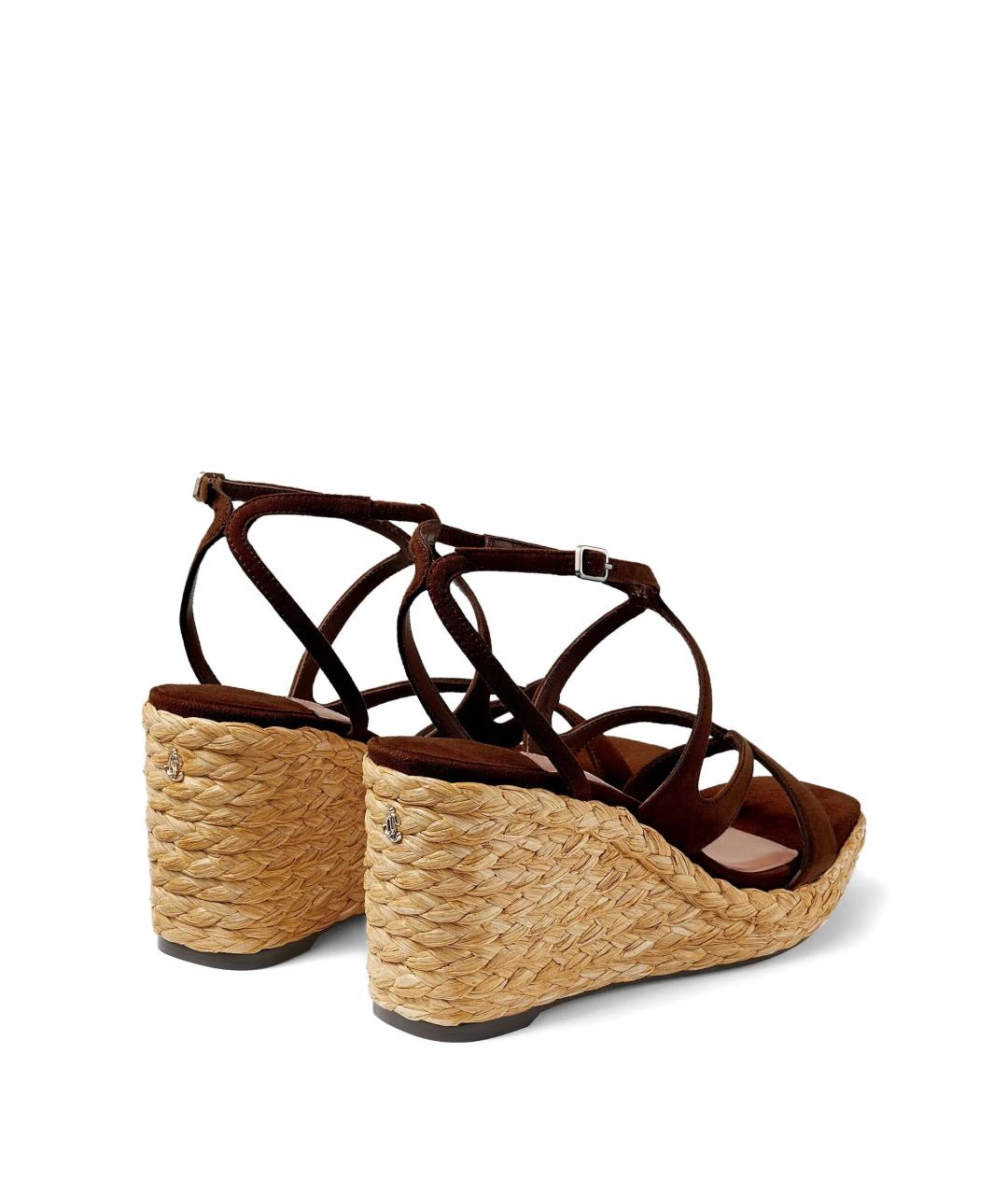 JIMMY CHOO Коричневые босоножки, фото 3