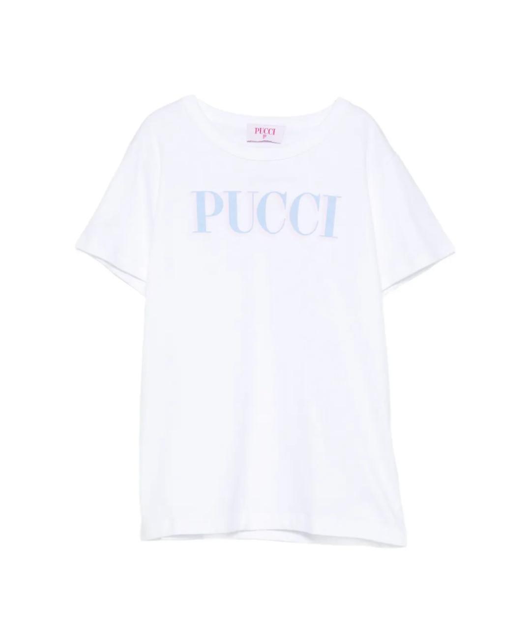 EMILIO PUCCI Белый хлопковый детская футболка / топ, фото 1