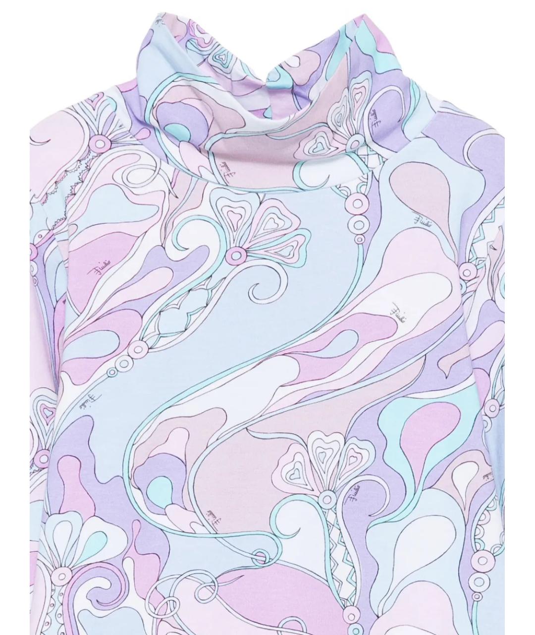EMILIO PUCCI Голубая хлопковая рубашка/блузка, фото 3