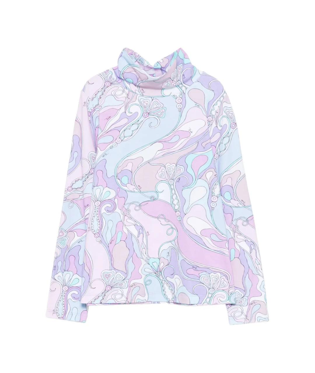 EMILIO PUCCI Голубая хлопковая рубашка/блузка, фото 1