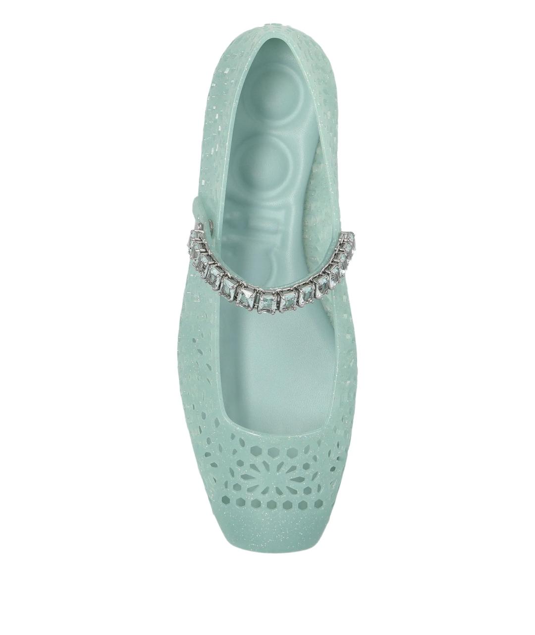 JIMMY CHOO Бирюзовые балетки, фото 4