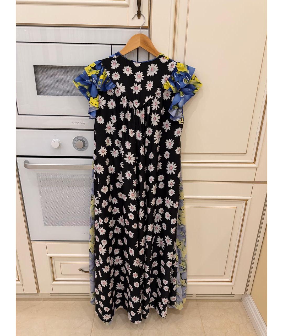 BALENCIAGA Мульти полиэстеровое повседневное платье, фото 2
