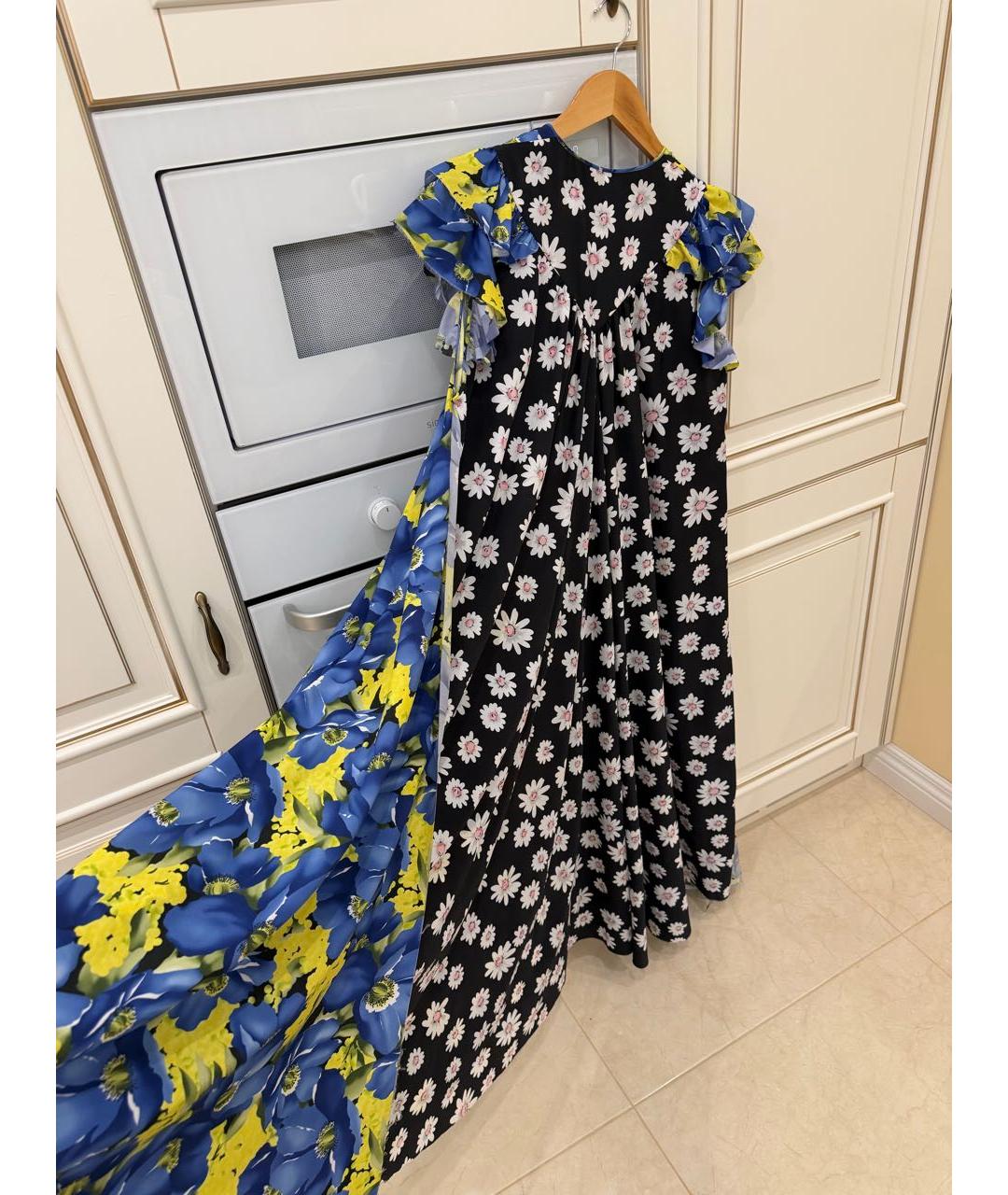 BALENCIAGA Мульти полиэстеровое повседневное платье, фото 4