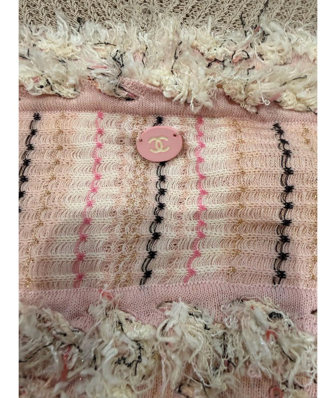 CHANEL Розовая хлопковая майка, фото 4