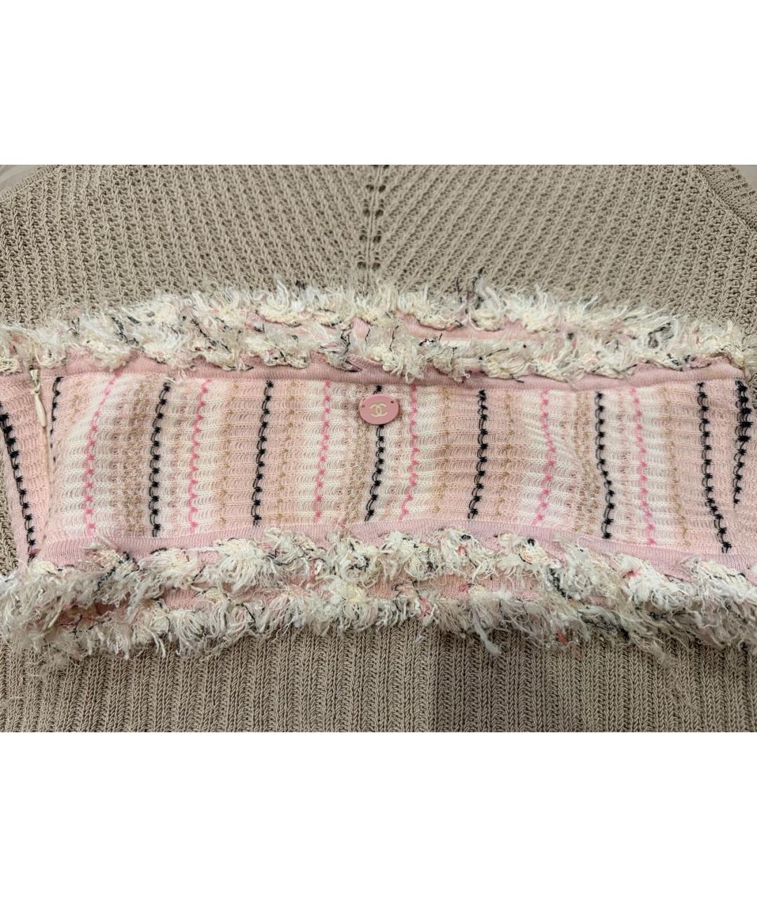 CHANEL Розовая хлопковая майка, фото 3