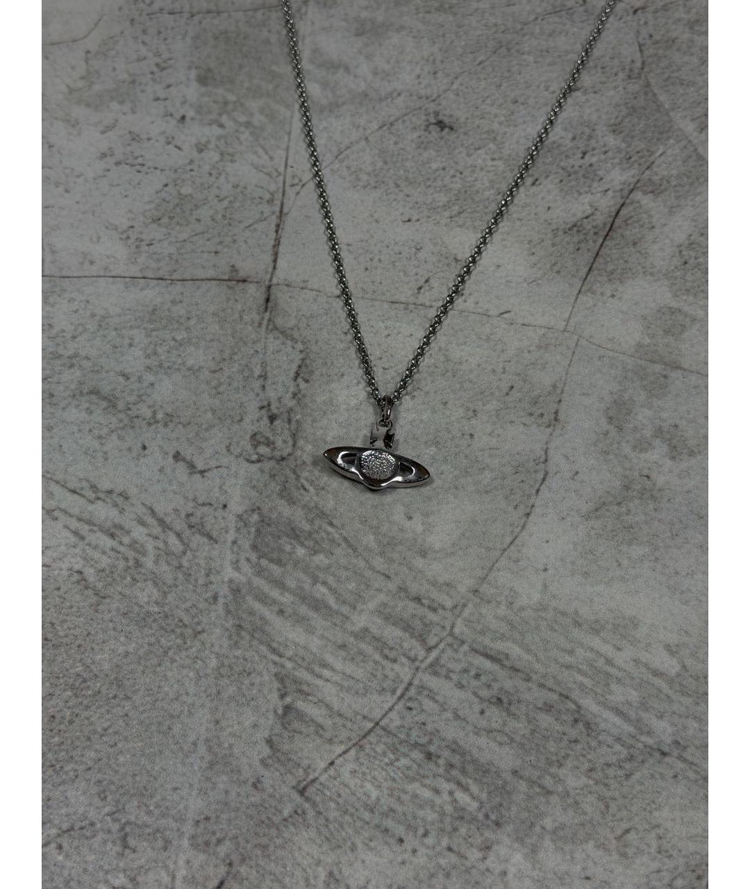 VIVIENNE WESTWOOD Серебряное металлическое колье, фото 7
