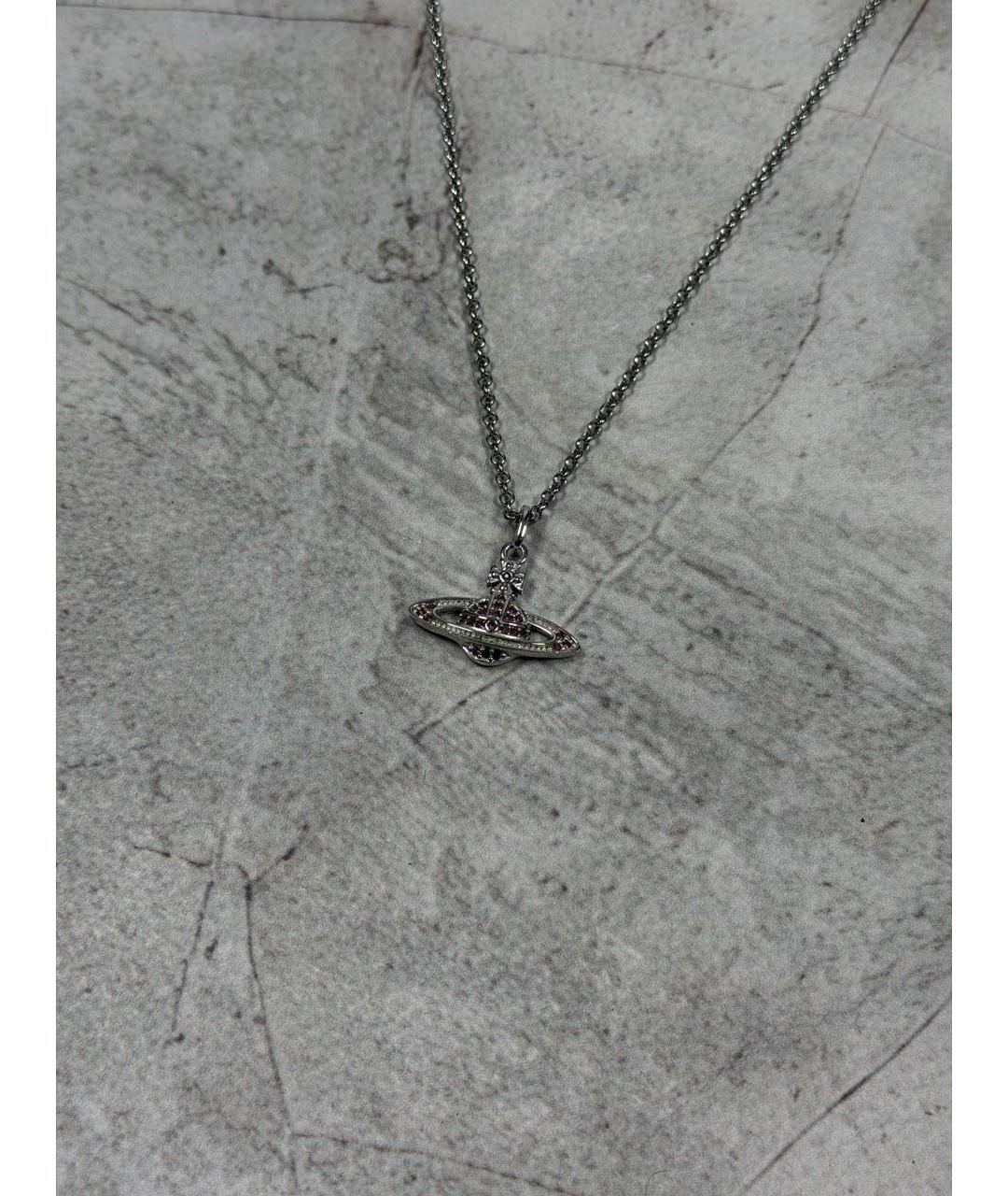VIVIENNE WESTWOOD Серебряное металлическое колье, фото 2